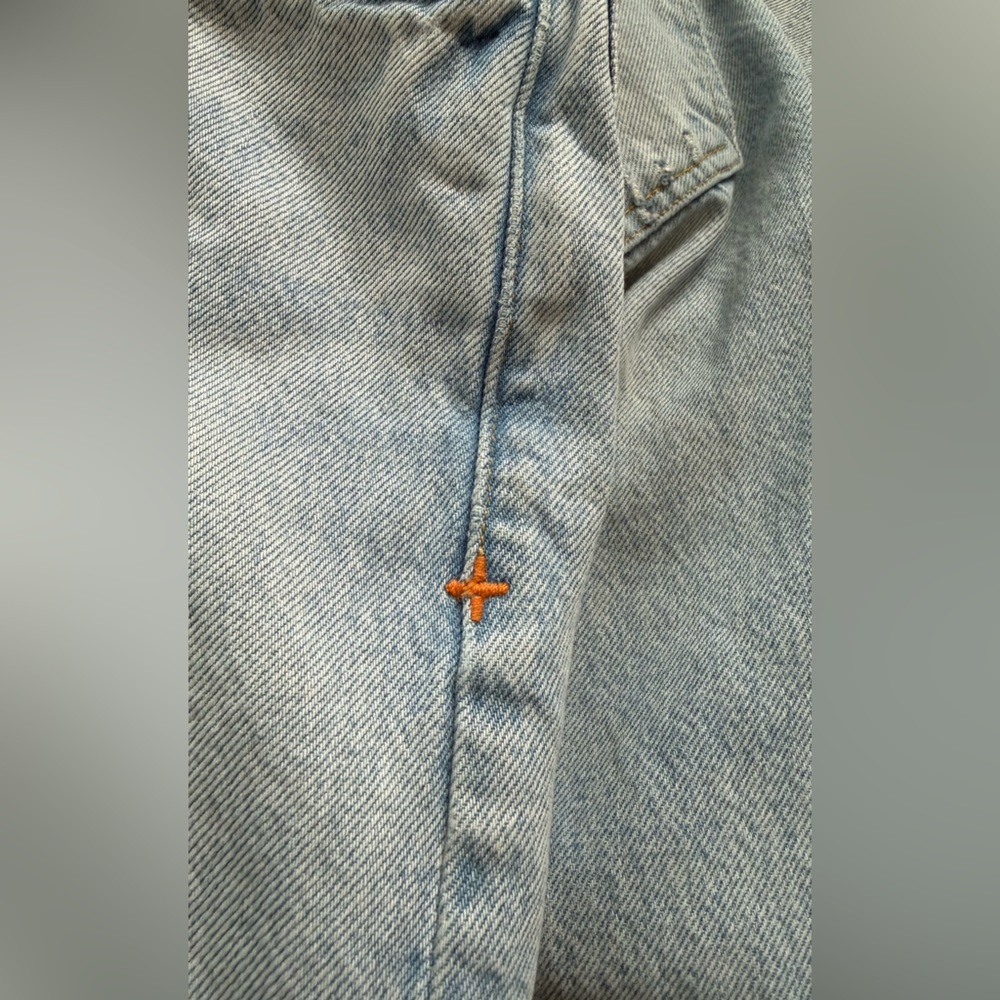 Imogene + Willie Ada Light Wash High Rise Straight Leg Jeans sz 24 - Picture 14 of 15